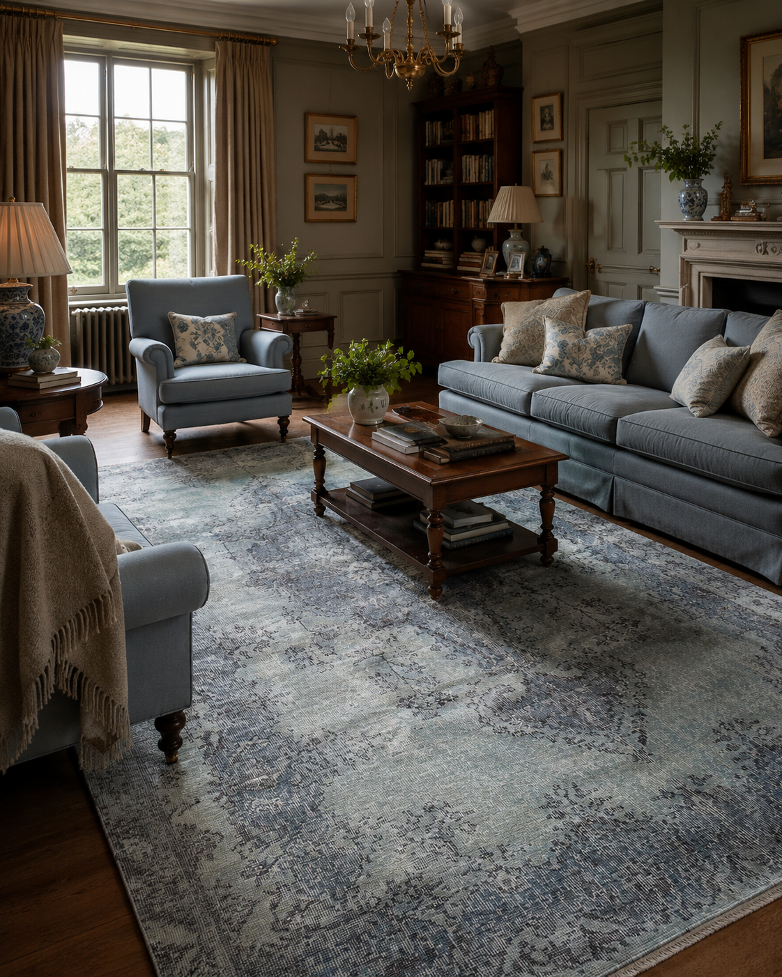 100-Year-Old Turkish Rug – 184 × 287 cm – Handmade Wool & Cotton – Antique Anatolian Carpet
