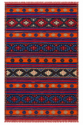 Balıkesir Turkish Kilim – Indigo · 155 × 240 cm