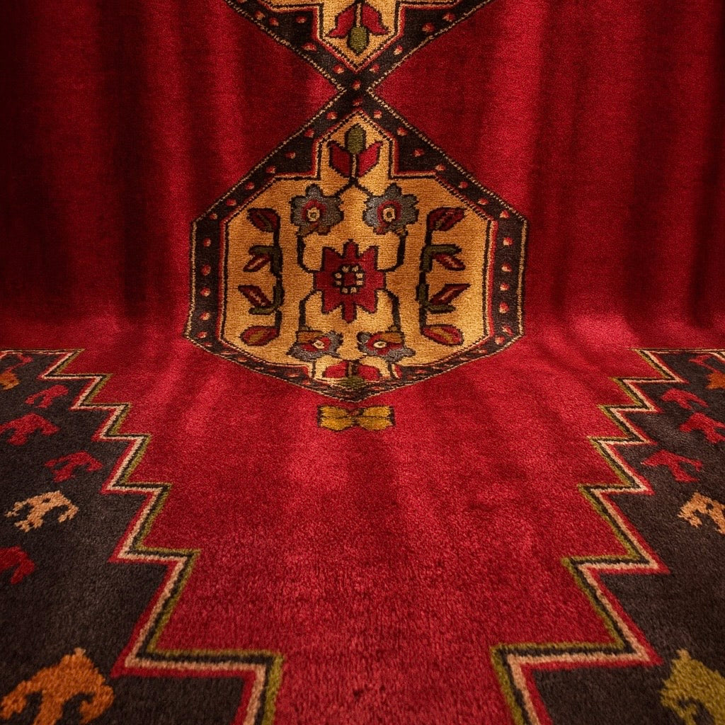 Anatolian Konya Rug – 120×240 cm | Handwoven Wool Tribal Carpet