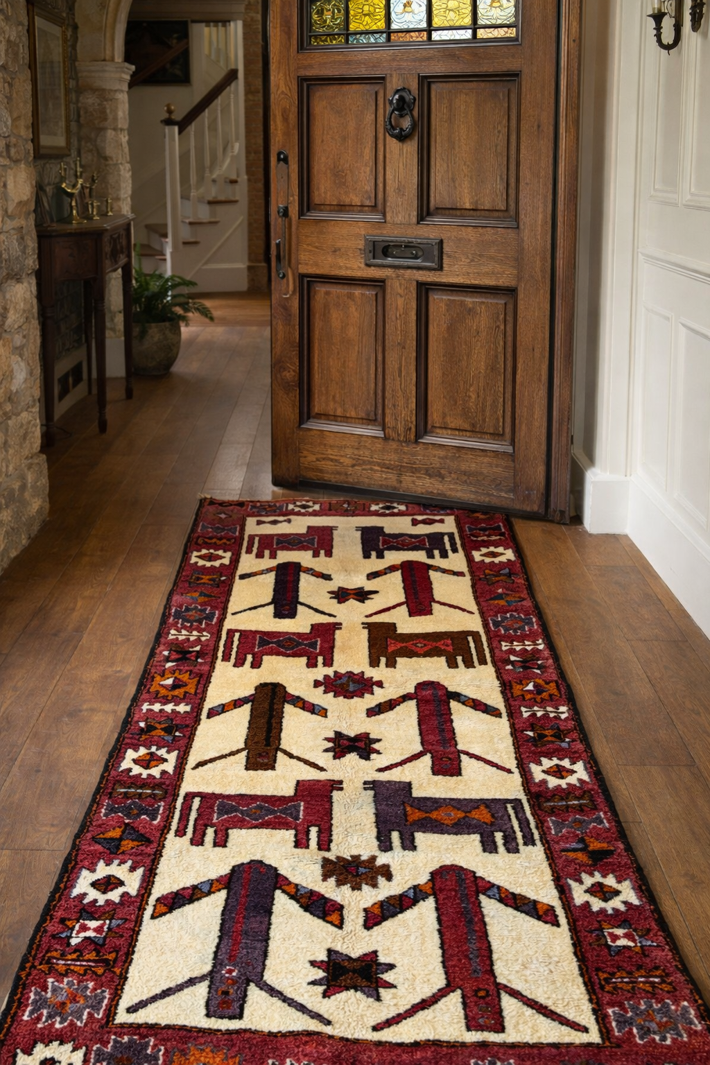 Anatolian Tribal Turkish Runner Rug – 135×350 cm