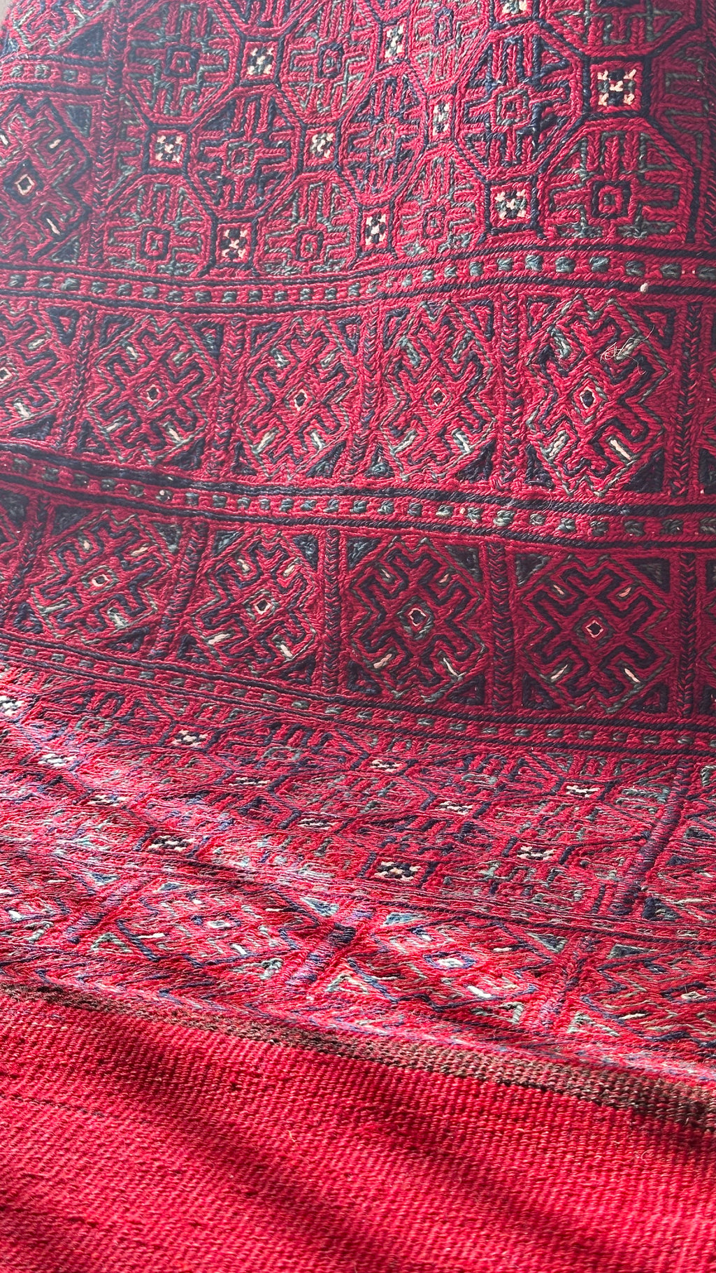 Turkish Turkmen Handwoven Wool Runner Rug – 63×187 cm | Anatolian Tribal Carpet