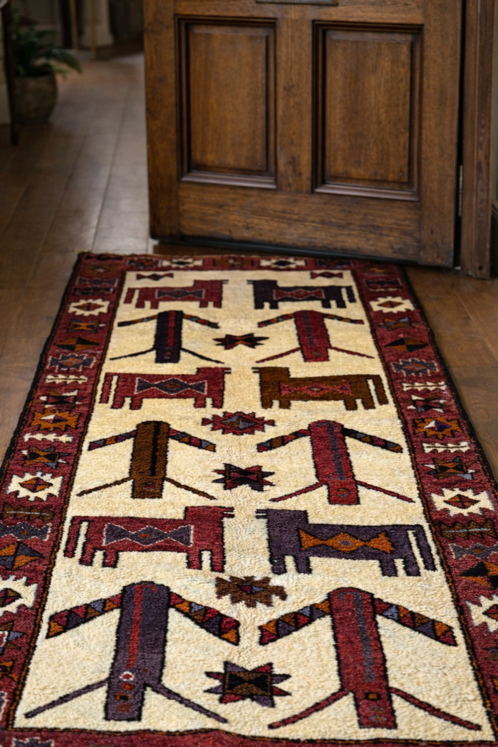 Anatolian Tribal Turkish Runner Rug – 135×350 cm