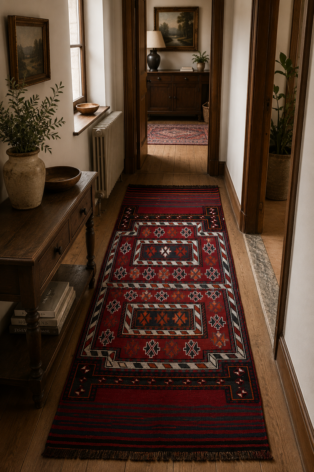 85 × 195 cm | Handmade Iranian Bahtiyari Kilim