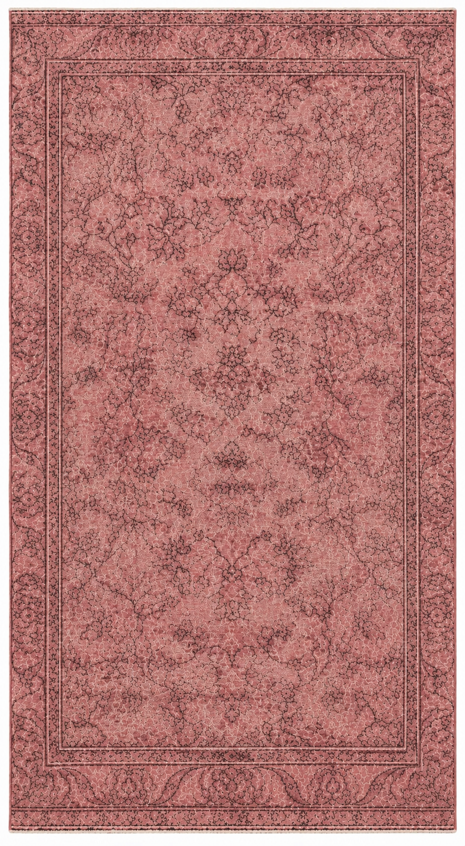 Vintage Turkish Rug – Pink · 153 × 278 cm