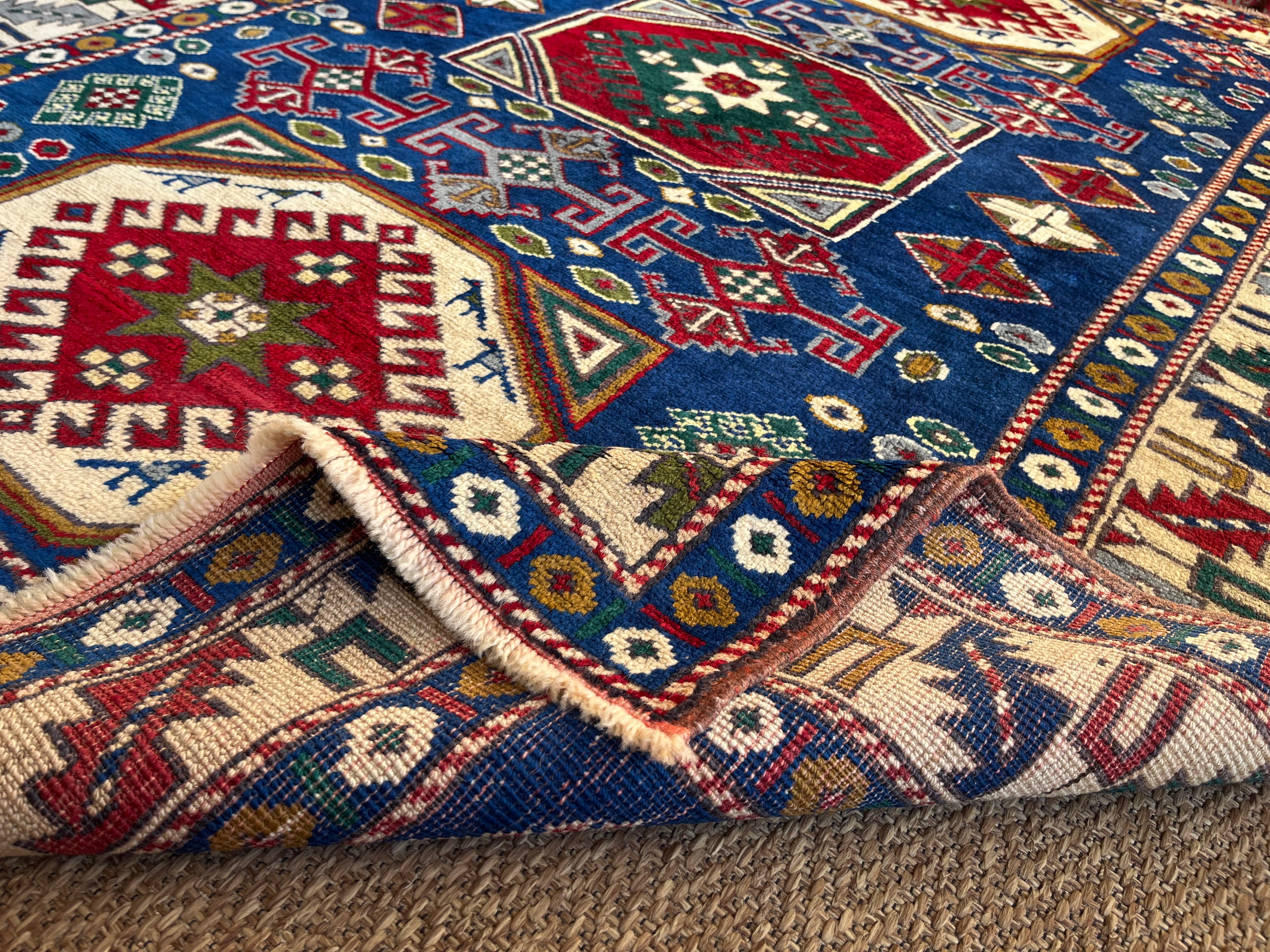 Turkish Aksaray Sultanhanı Rug – 125×190 cm | Handwoven Wool Vintage Carpet