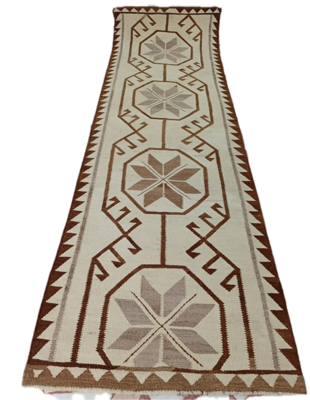 101 × 335 cm | Handmade Anatolian Herki Kilim