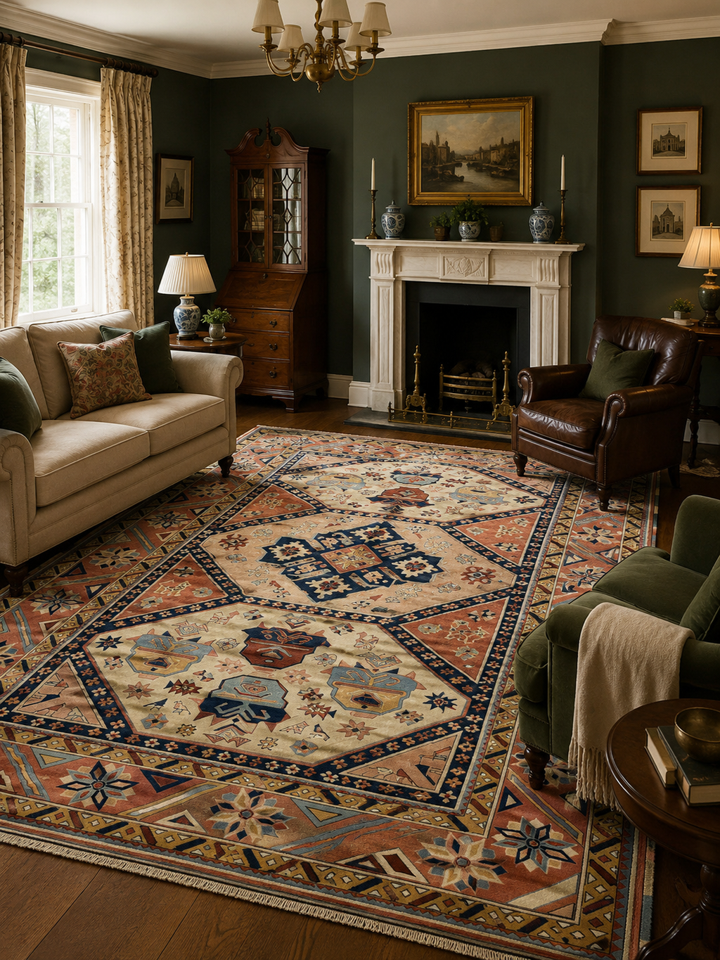 Premium Anatolian Antique Ermenek Yörük Rug – 330 × 440 cm | Large Vintage Carpet – Rustic Lodge Decor