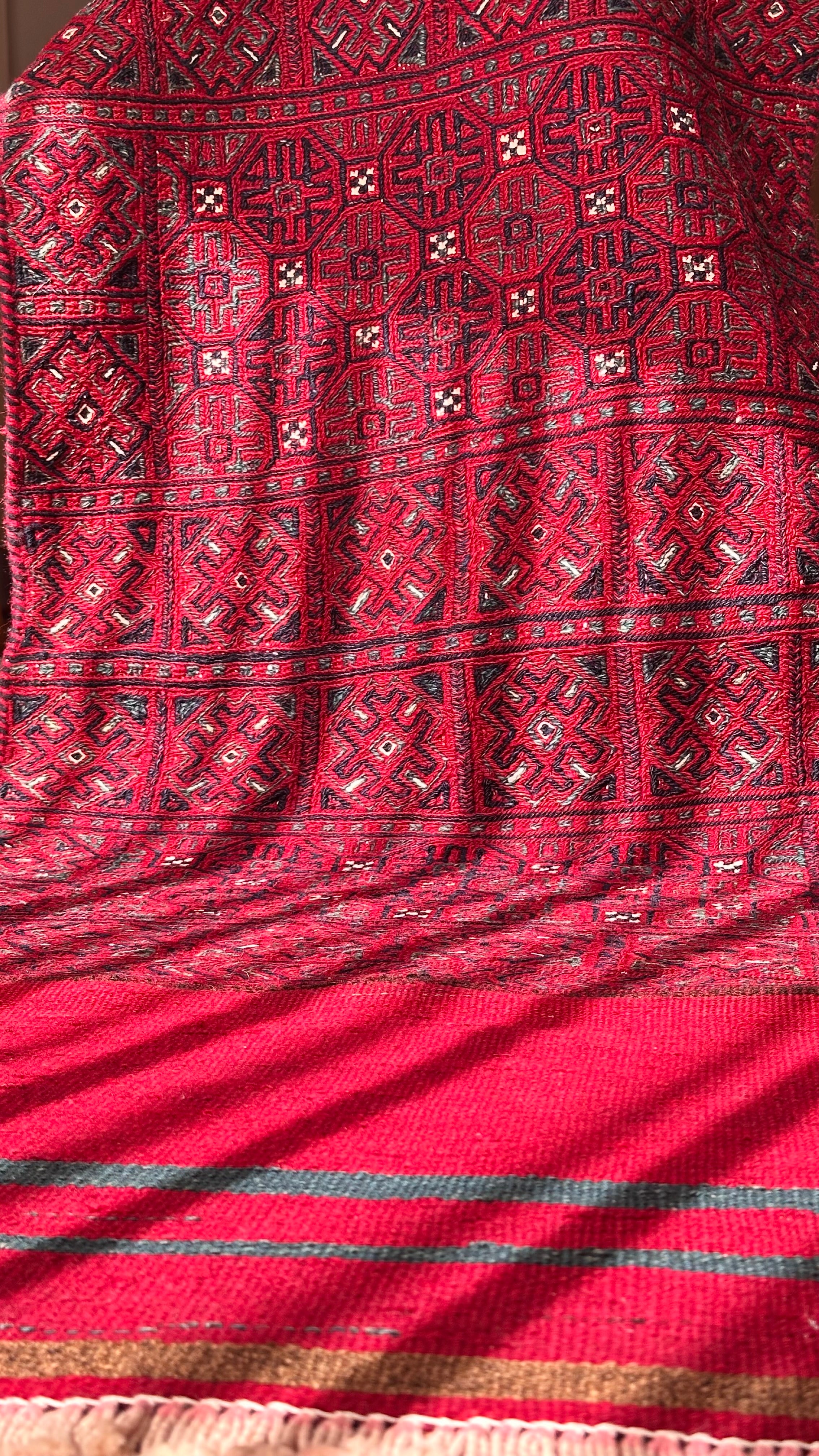 Turkish Turkmen Handwoven Wool Runner Rug – 63×187 cm | Anatolian Tribal Carpet