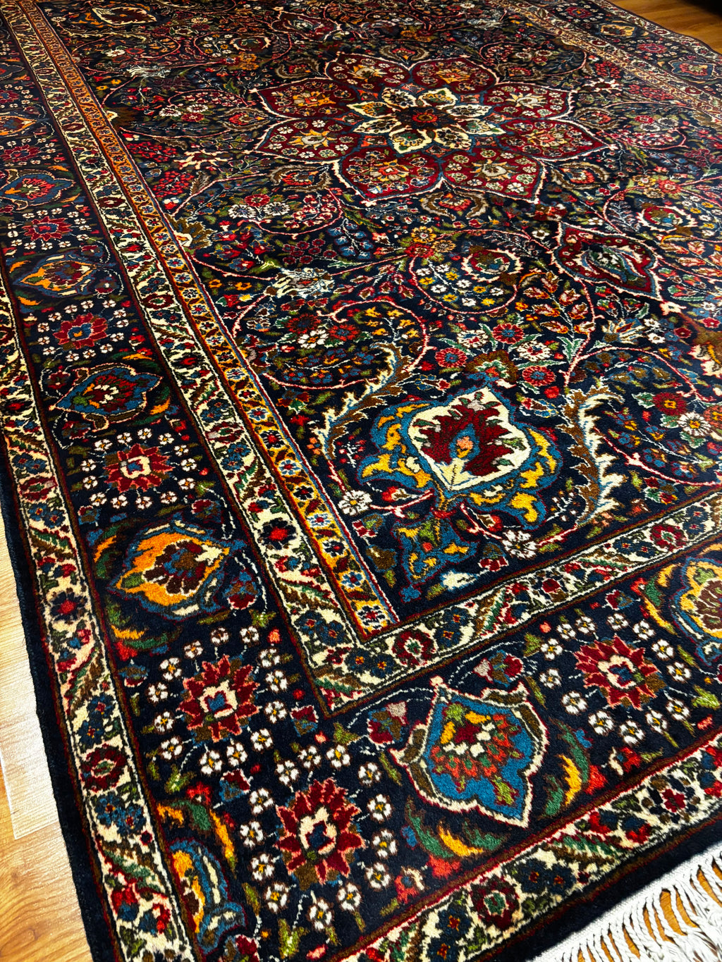 Persian Goy Tabriz Rug 222 × 330 cm | Handmade Wool Rug
