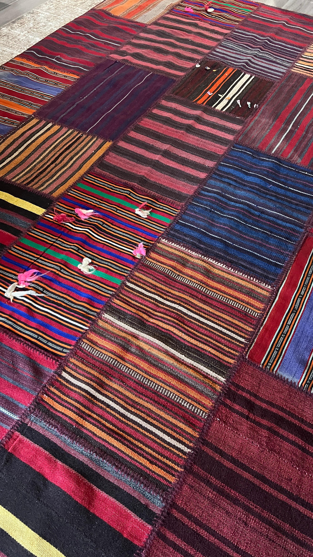 Large Patchwork Kilim Rug – 201x298 cm