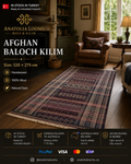120 × 275 cm | Handmade Afghan Baloch Wool Kilim