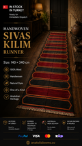 140 × 340 cm | Handmade Sivas Wool Runner