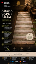 171 × 245 cm | Handmade Recycled Cotton Kilim