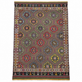 Vintage multicolour Balıkesir cicim kilim, 207 × 326 cm
