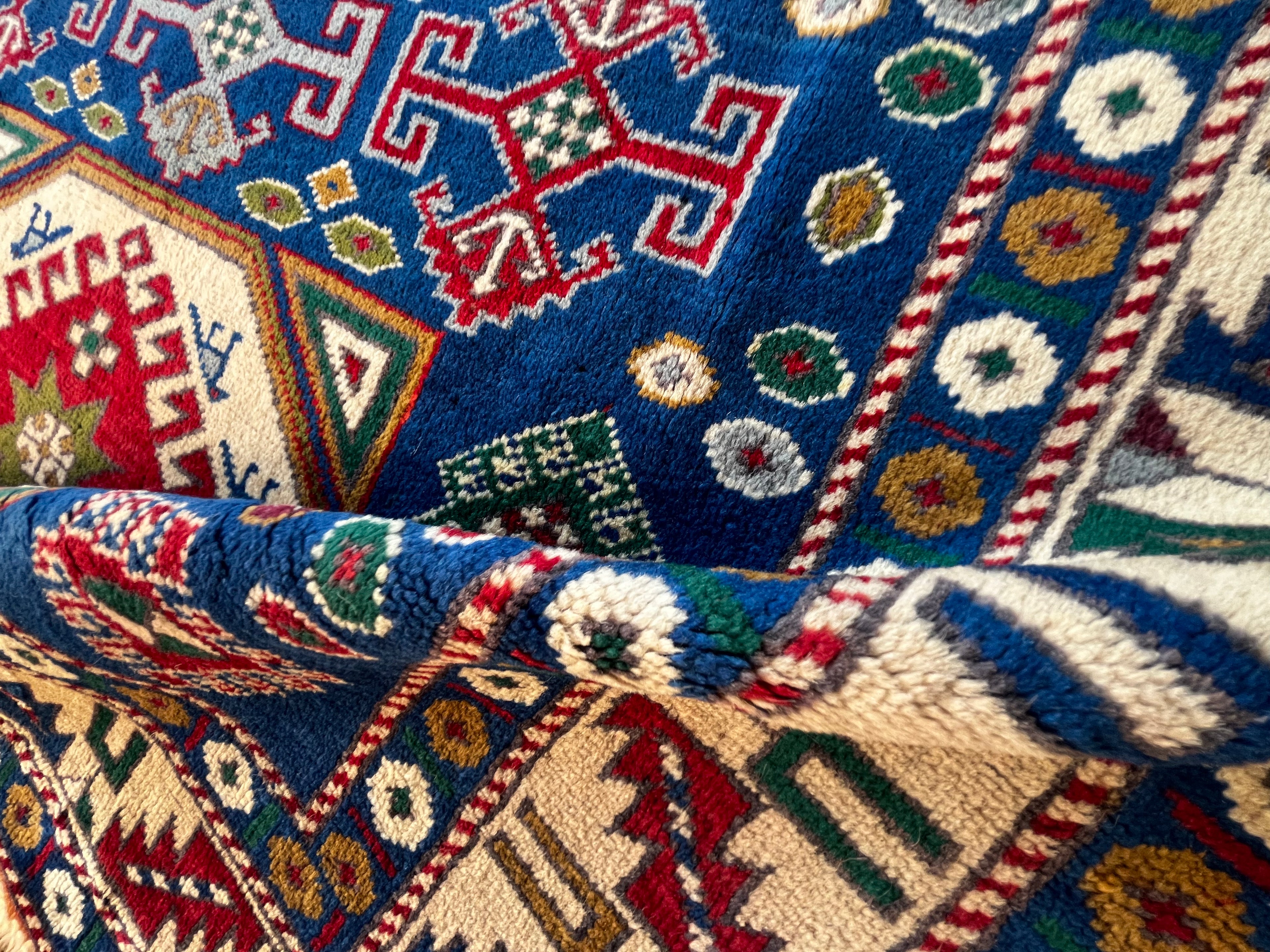 Turkish Aksaray Sultanhanı Rug – 125×190 cm | Handwoven Wool Vintage Carpet