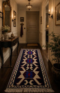 Handwoven Turkish Çorum Kilim – 106 × 206 cm – Tribal Wool Runner Kilim