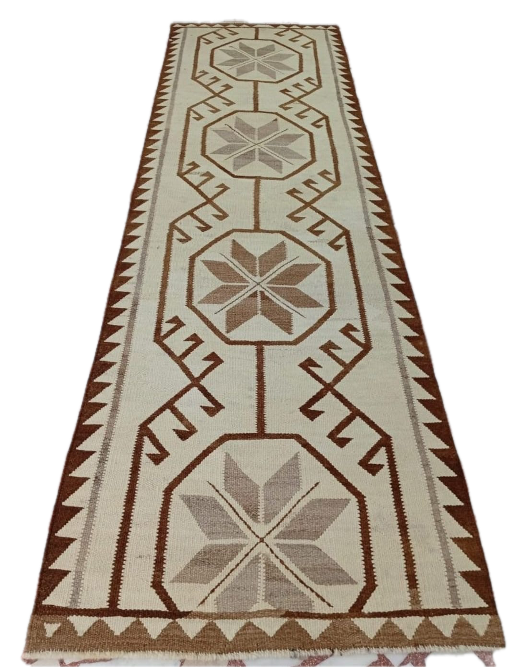 101 × 335 cm | Handmade Anatolian Herki Kilim