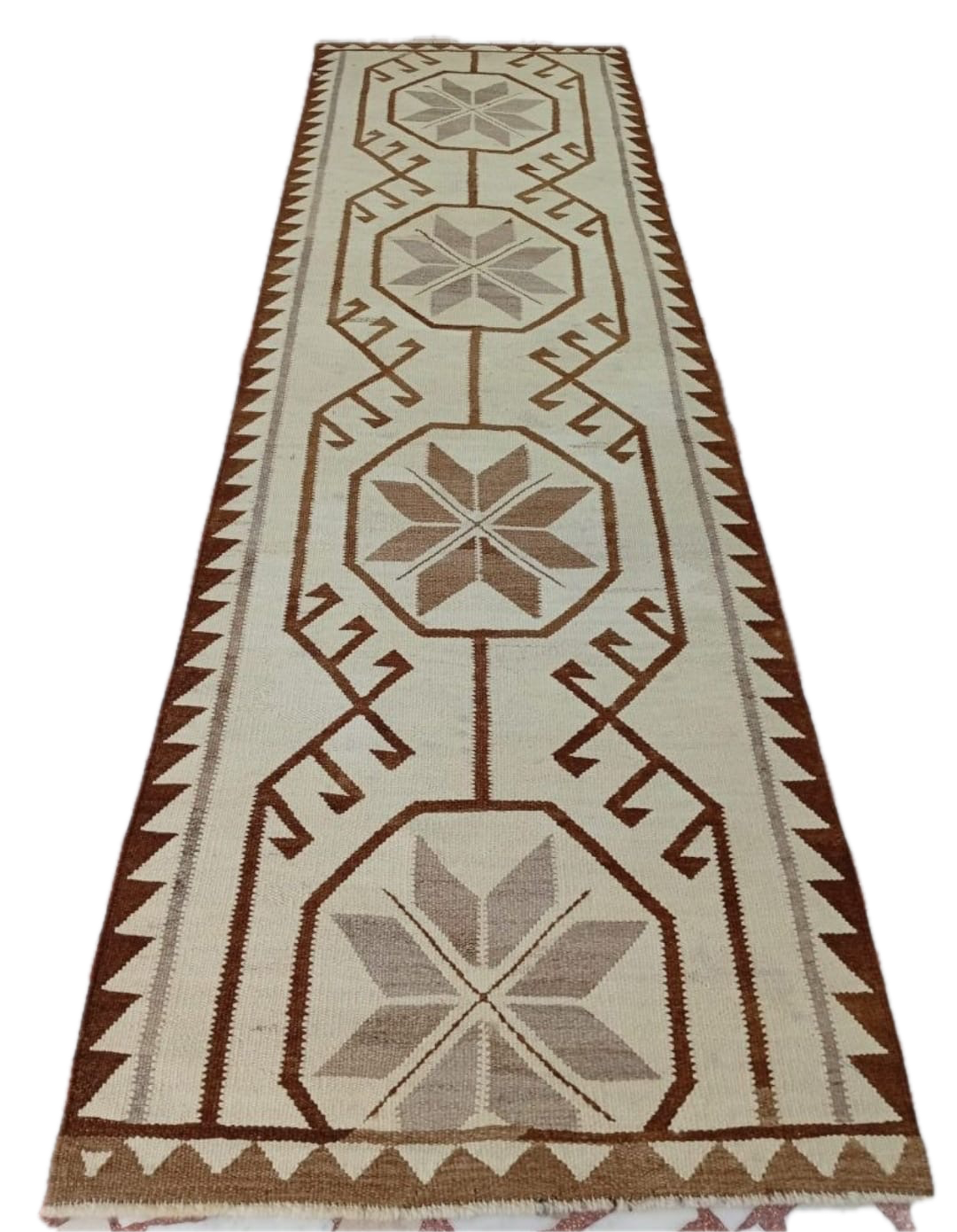 101 × 335 cm | Handmade Anatolian Herki Kilim