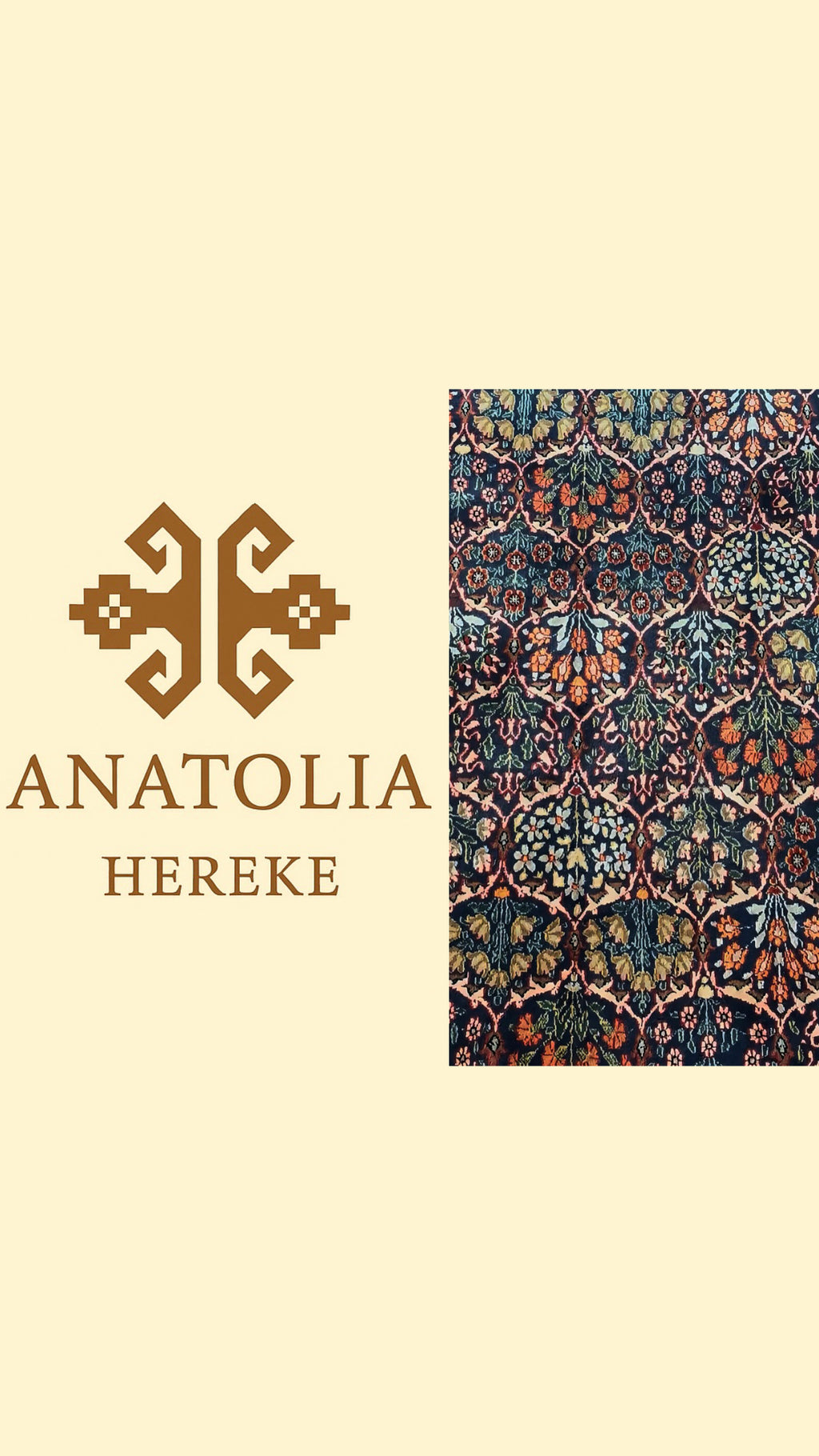 Hereke Handwoven Wool Rug – 160×250 cm | Classic Turkish Floral Carpet