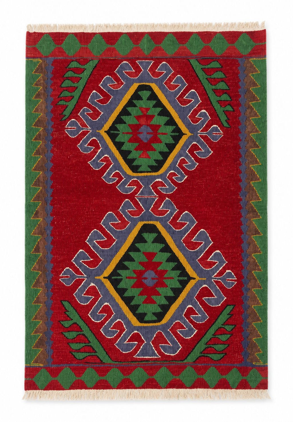 Handmade Turkish Uşak Kilim – 93 × 134 cm
