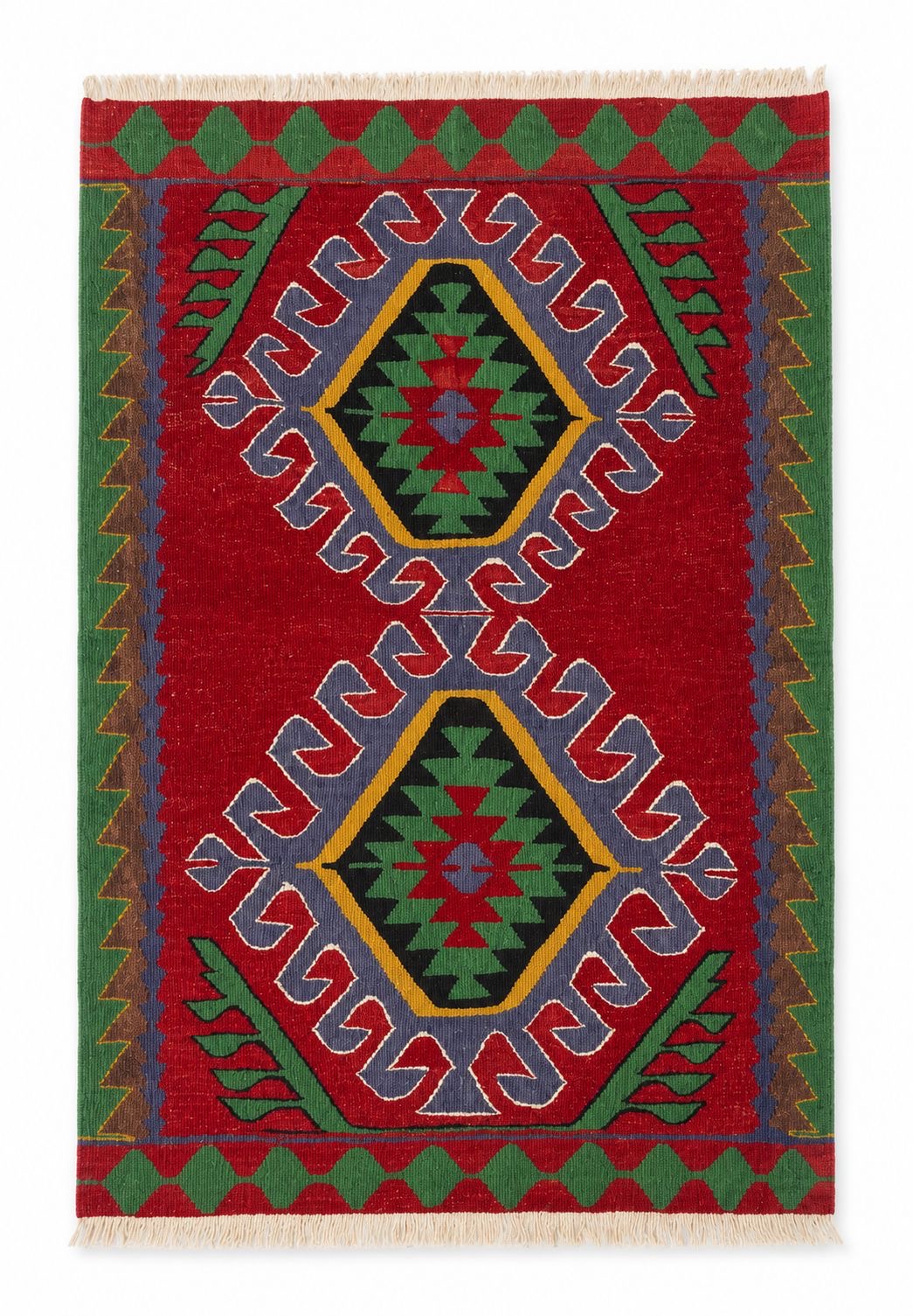 Handmade Turkish Uşak Kilim – 93 × 134 cm