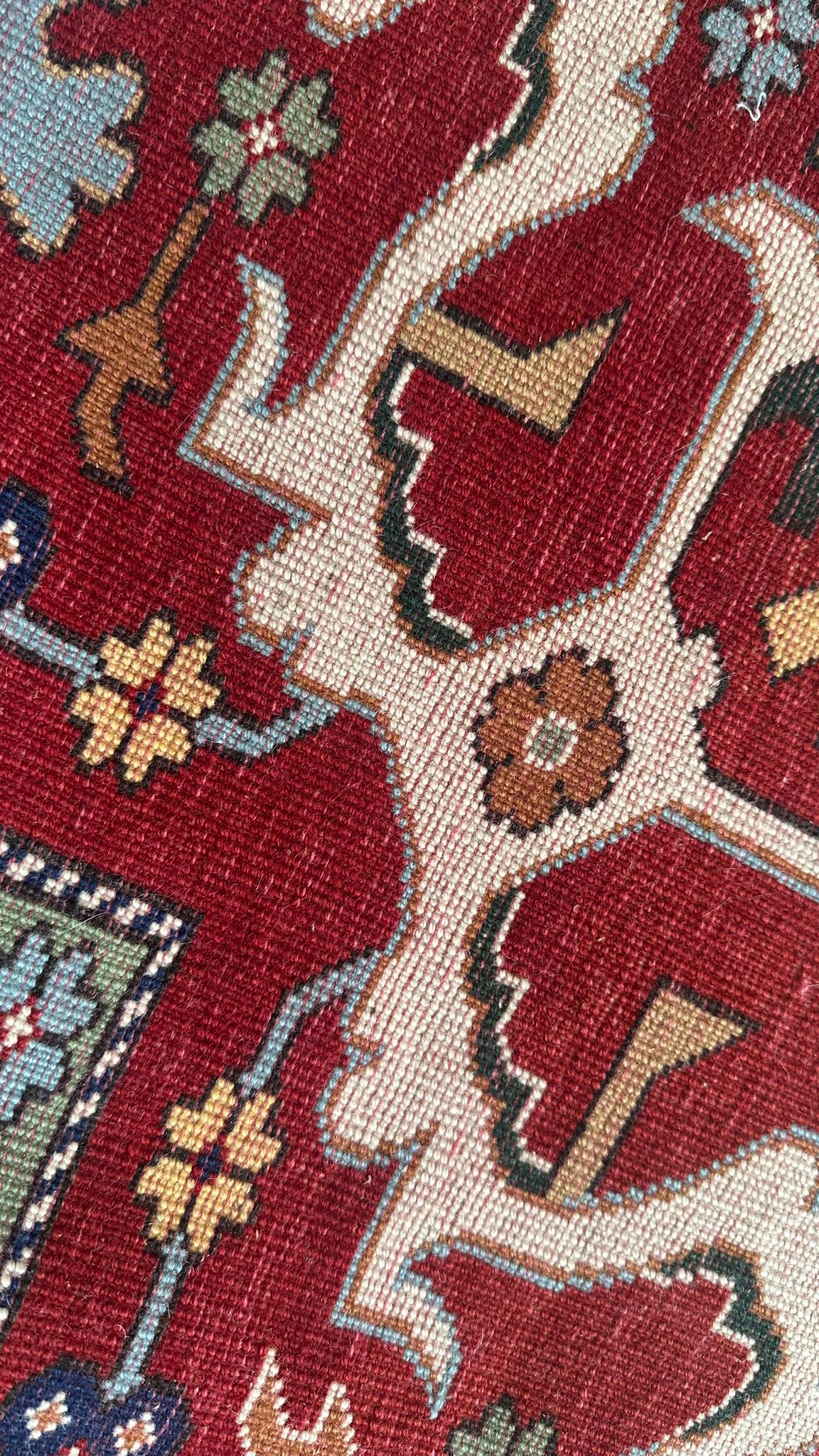 Antique Anatolian Yörük Rug – 206 × 274 cm – Handwoven Wool – Natural Vegetable Dyes – Tribal Geometric
