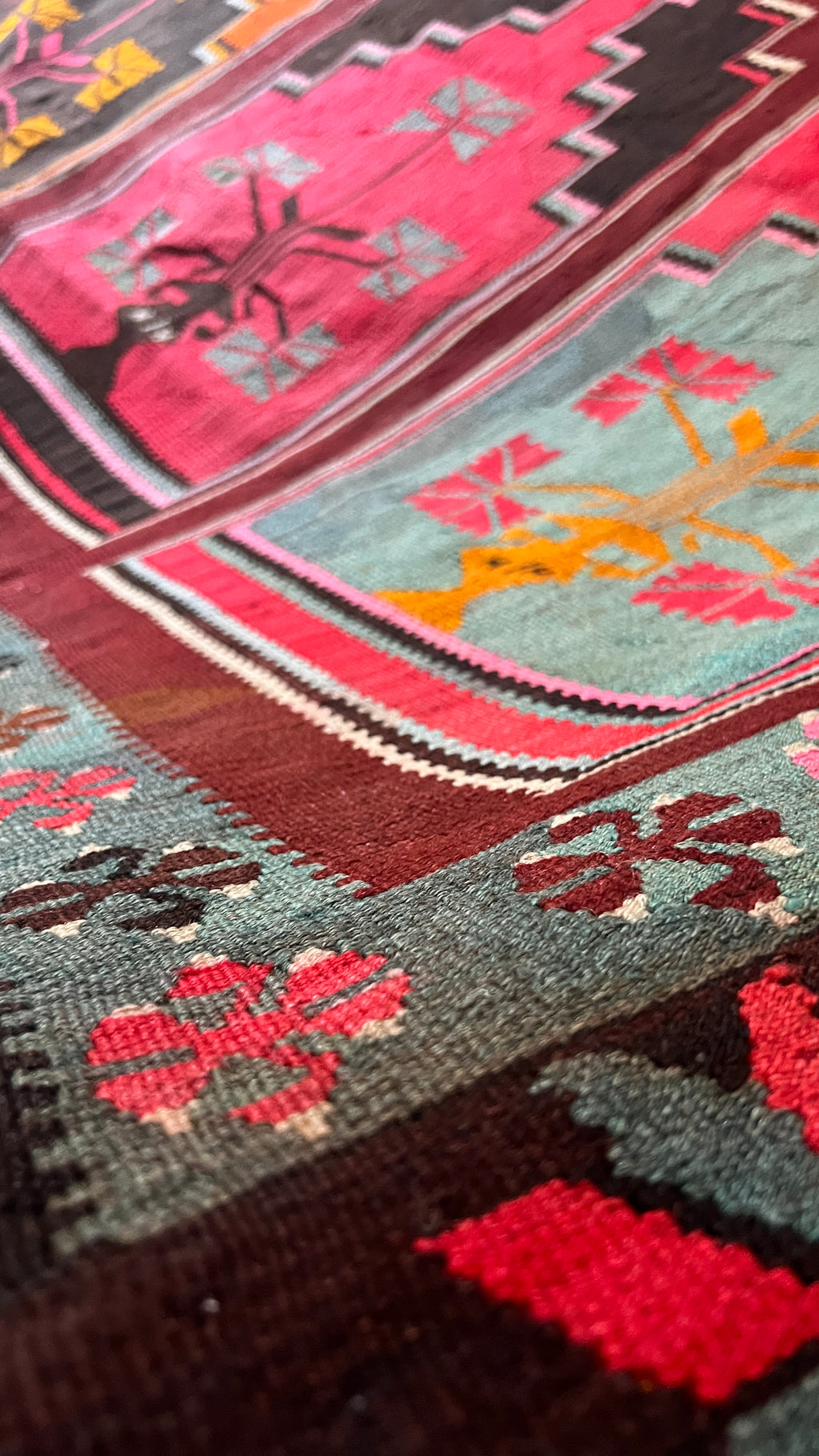Kars Saflı Kilim 162x307 cm – Handwoven Wool Rug – Bold Tribal Statement Carpet