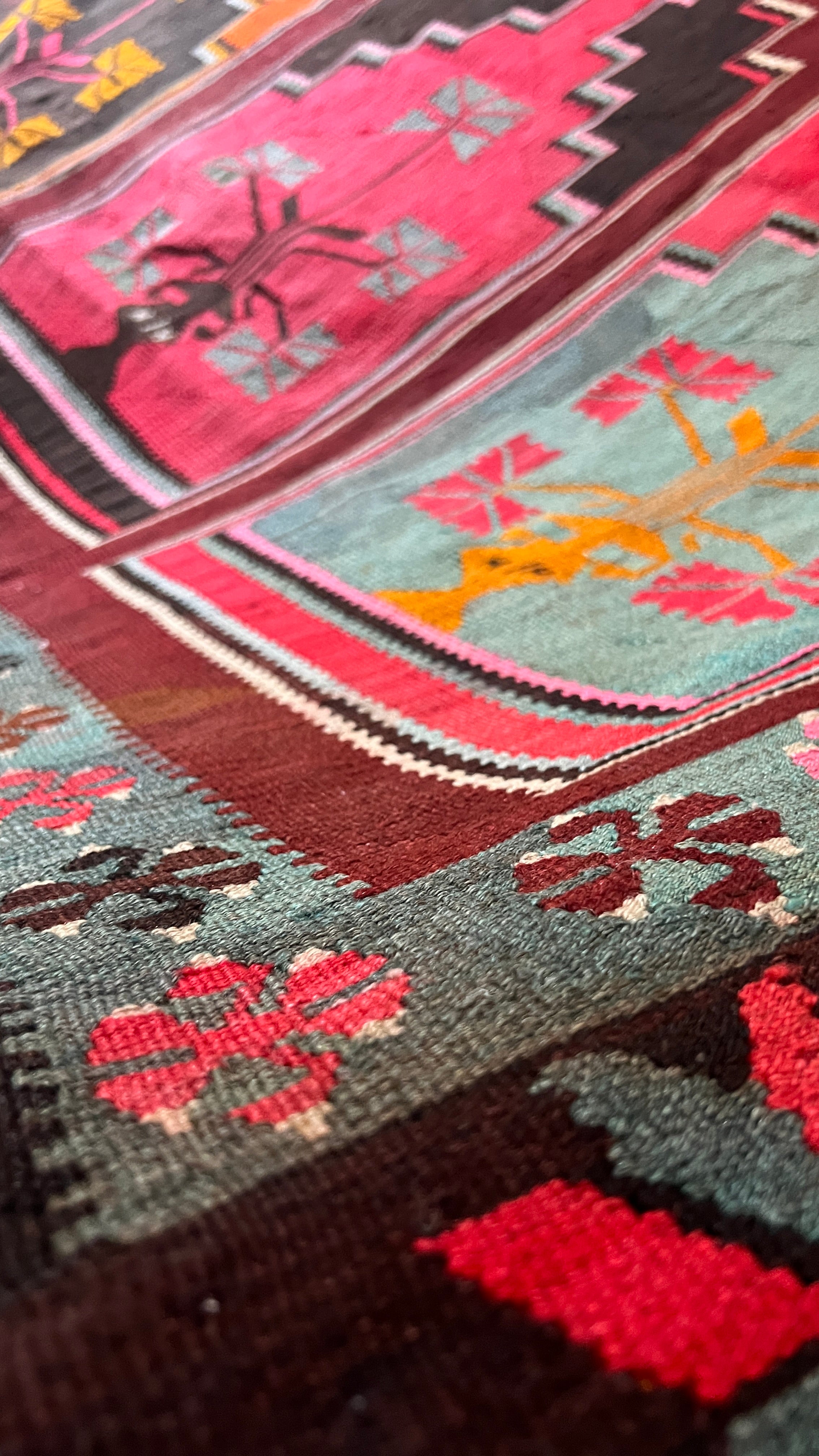 Kars Saflı Kilim 162x307 cm – Handwoven Wool Rug – Bold Tribal Statement Carpet