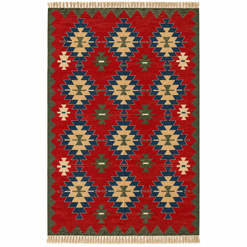Vintage Oushak Kilim – Red · 165 × 248 cm