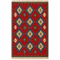 Vintage Oushak Kilim – Red · 165 × 248 cm