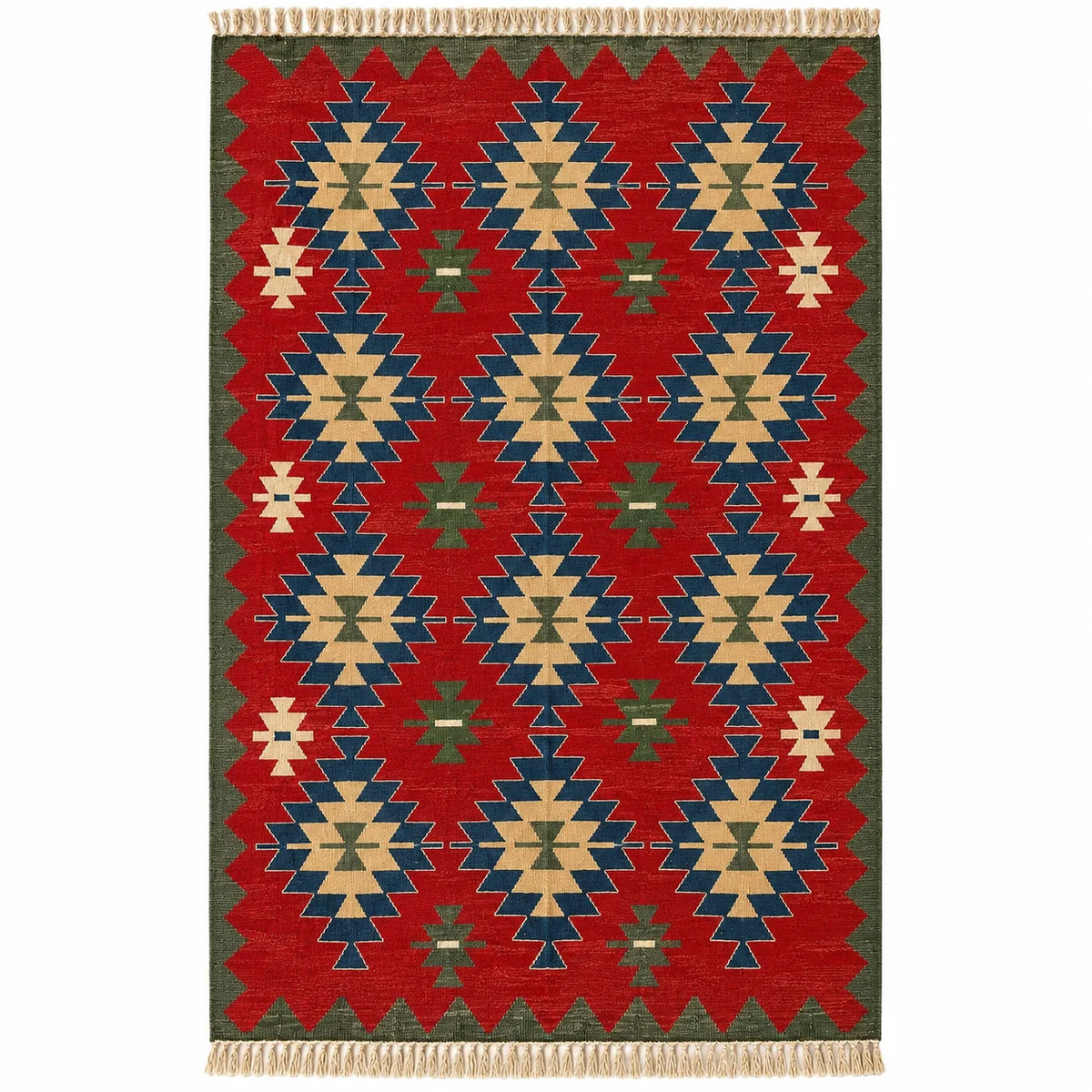 Vintage Oushak Kilim – Red · 165 × 248 cm