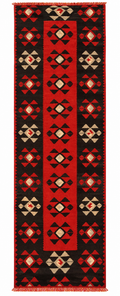 Manastir Kilim Runner – Red · 84 × 310 cm