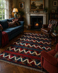 Vintage Kazak Kilim Rug – 167x240 cm – Handwoven Wool – Semi Antique Tribal Carpet
