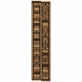 Vintage Kars Kağızman Kilim Runner – Charcoal · 37 × 320 cm