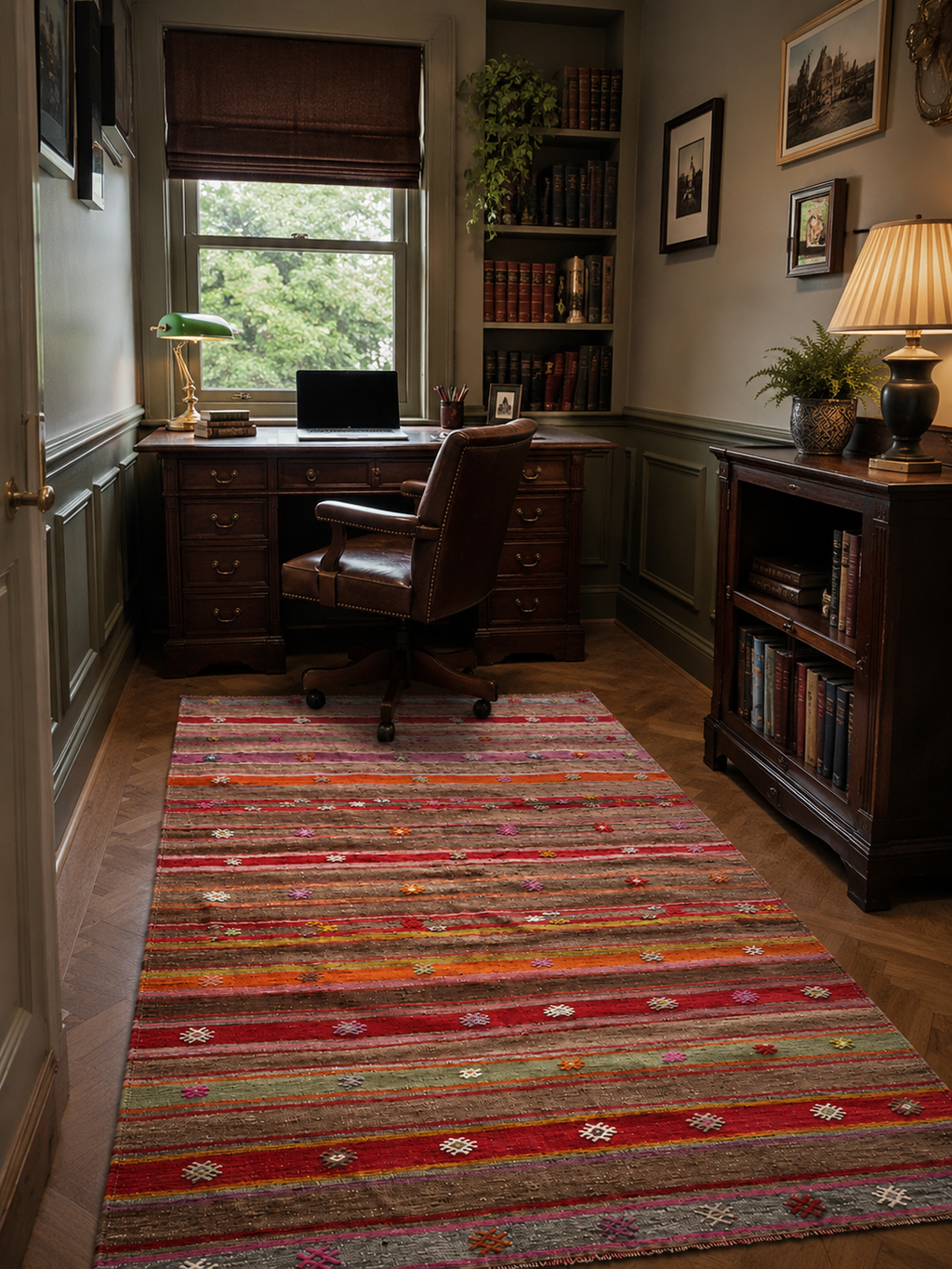Turkish Kilim – 135 × 200 cm – Handmade Wool Kilim – Vintage Anatolian Flatweave Rug