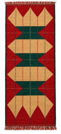 Indian Kilim Runner – Terracotta · 105 × 228 cm