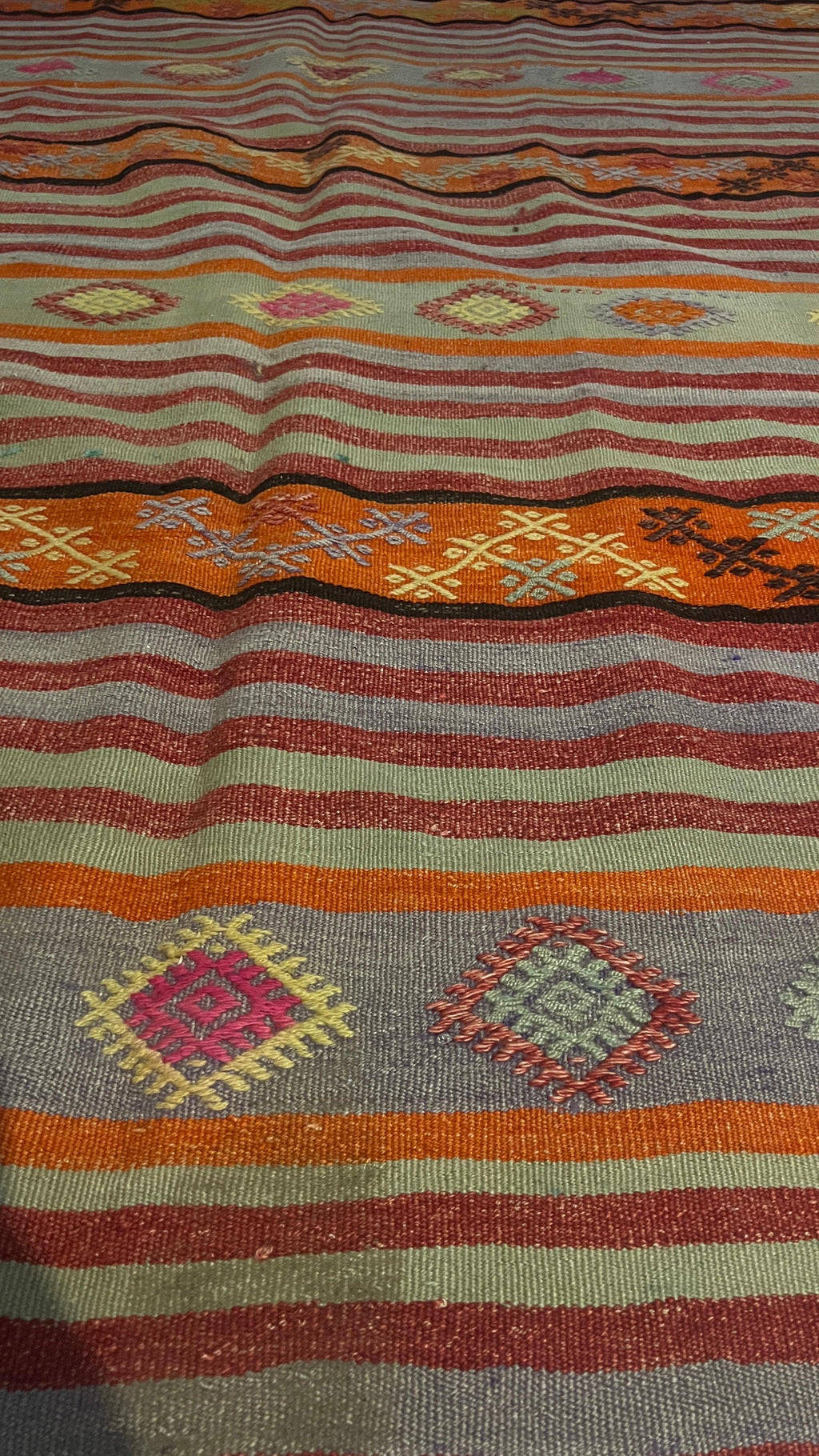 Handmade Anatolian Kilim Rug – 166x236 cm – Wool Flatweave – Tribal Bohemian Style