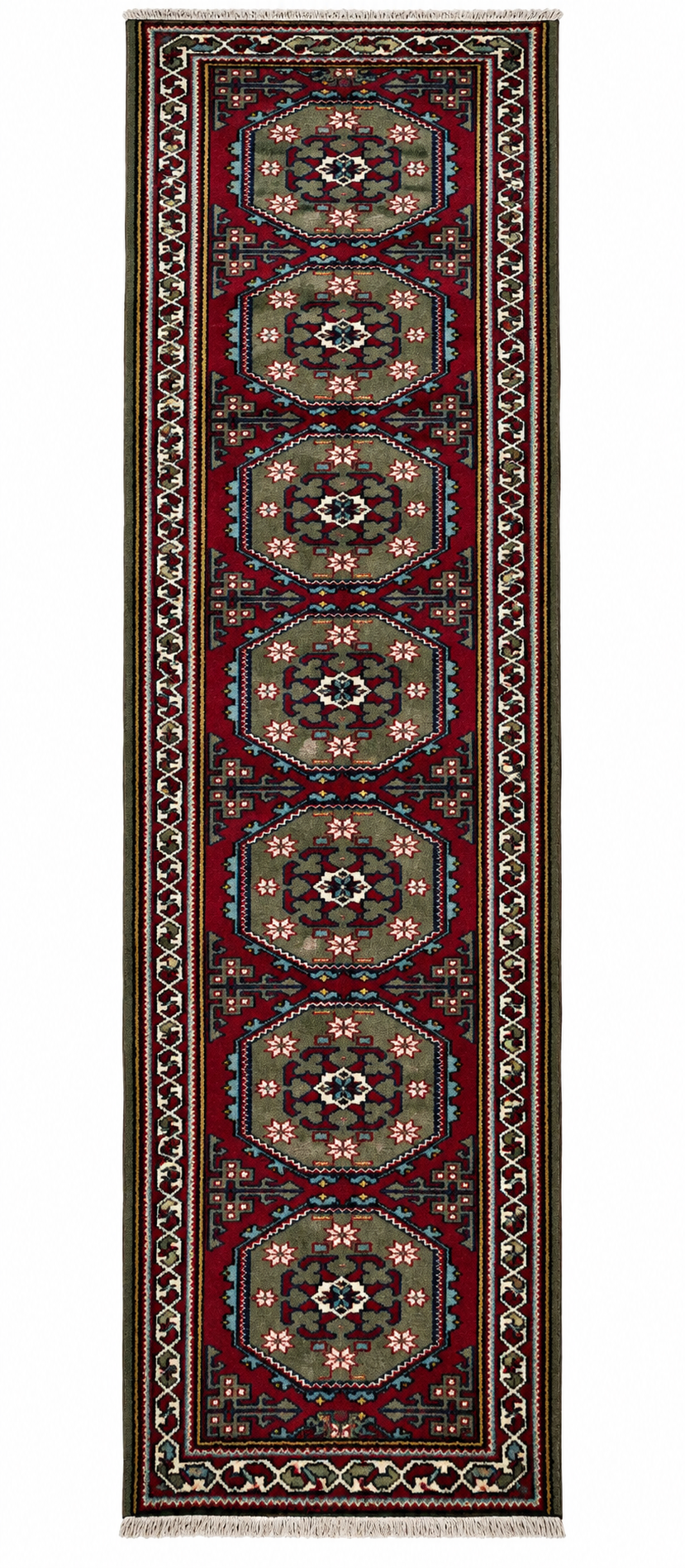Manisa Kula Runner Rug – Terracotta · 87 × 347 cm