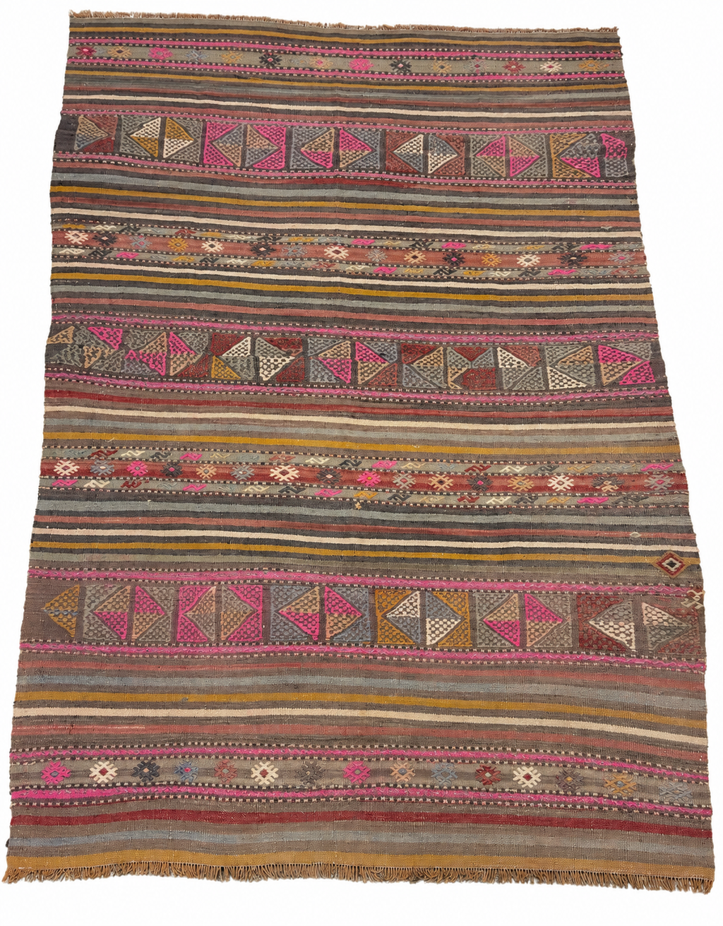 Vintage Konya Kilim – Taupe · 148 × 210 cm