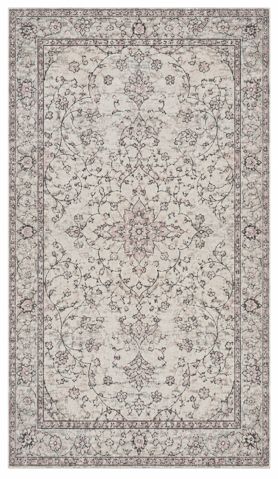 Vintage Turkish Rug – Ivory · 160 × 274 cm