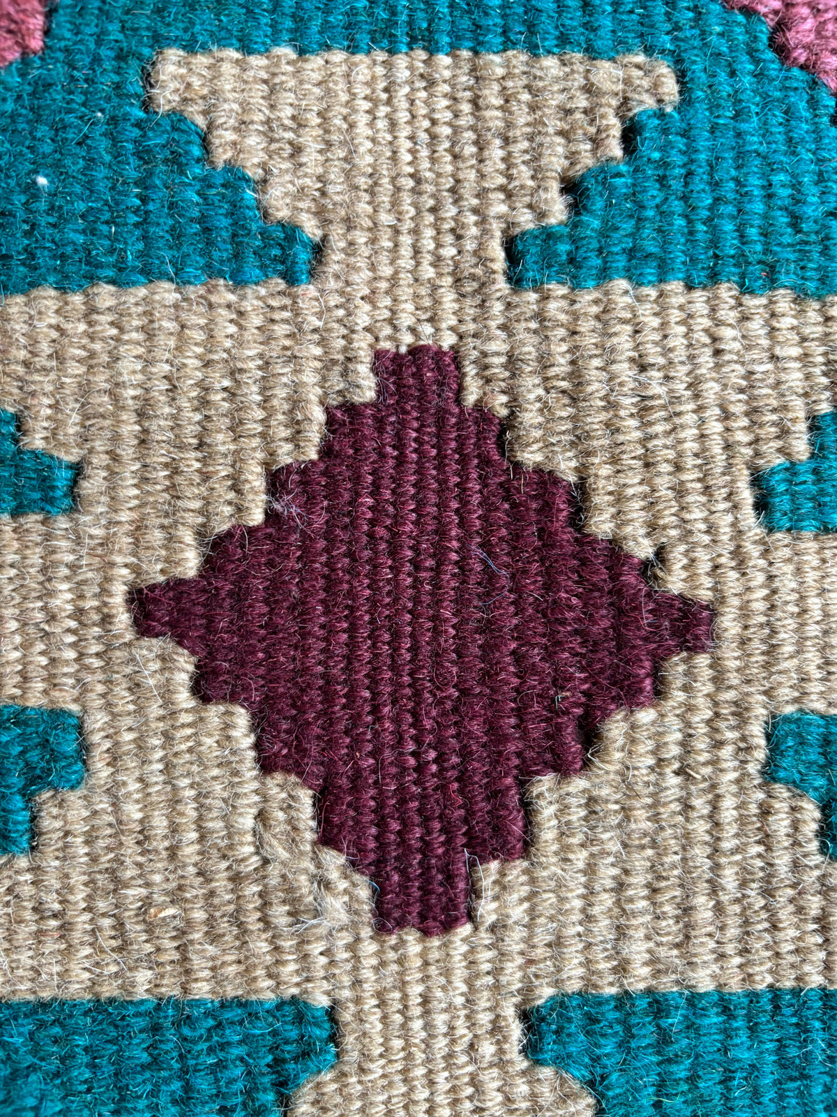 Vintage Oushak Kilim, Multicolour, 202 × 296 cm – detail view 4
