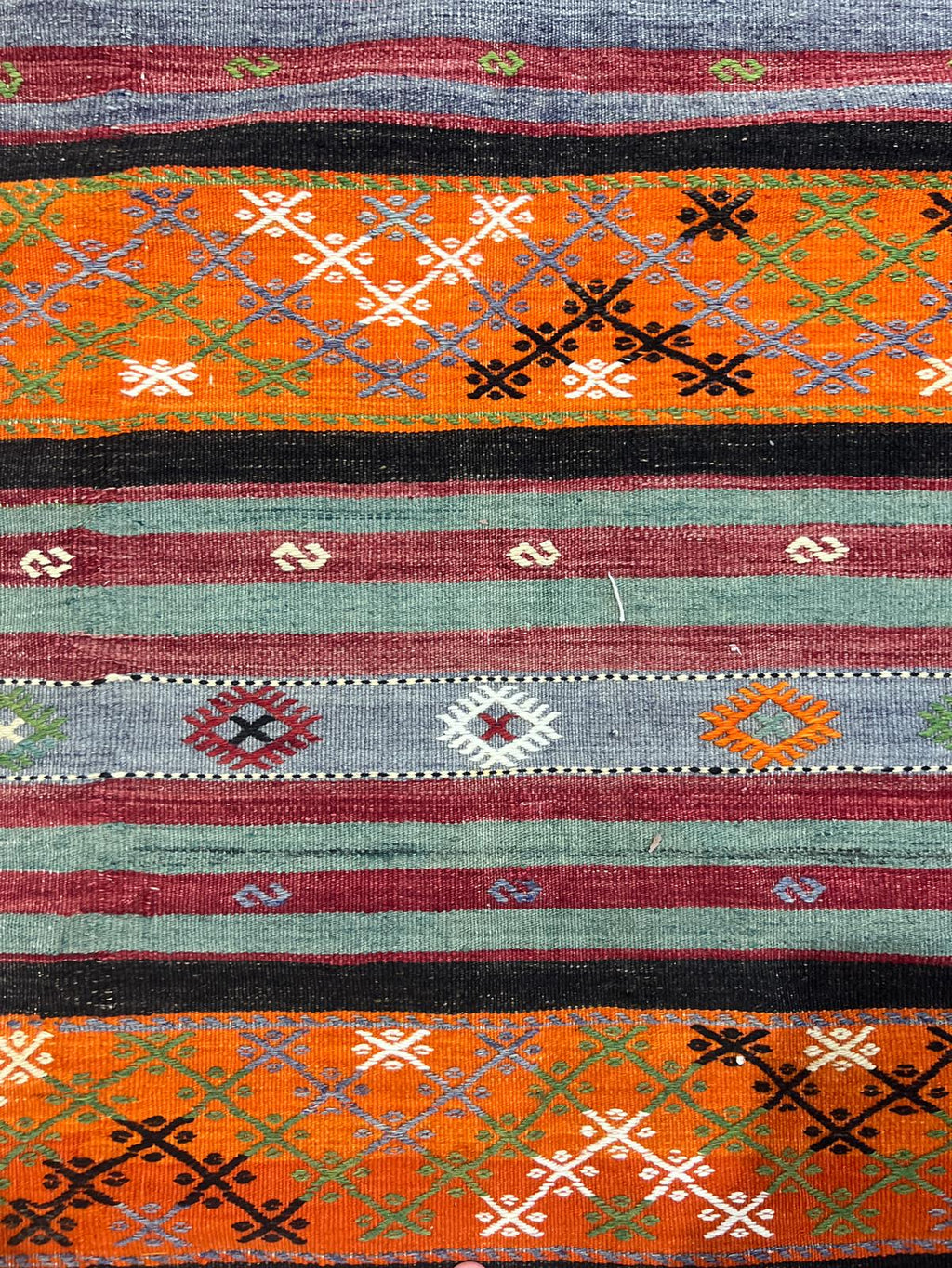 Handwoven Anatolian Kilim Rug – 200x300 cm – Wool Bohemian Tribal Carpet