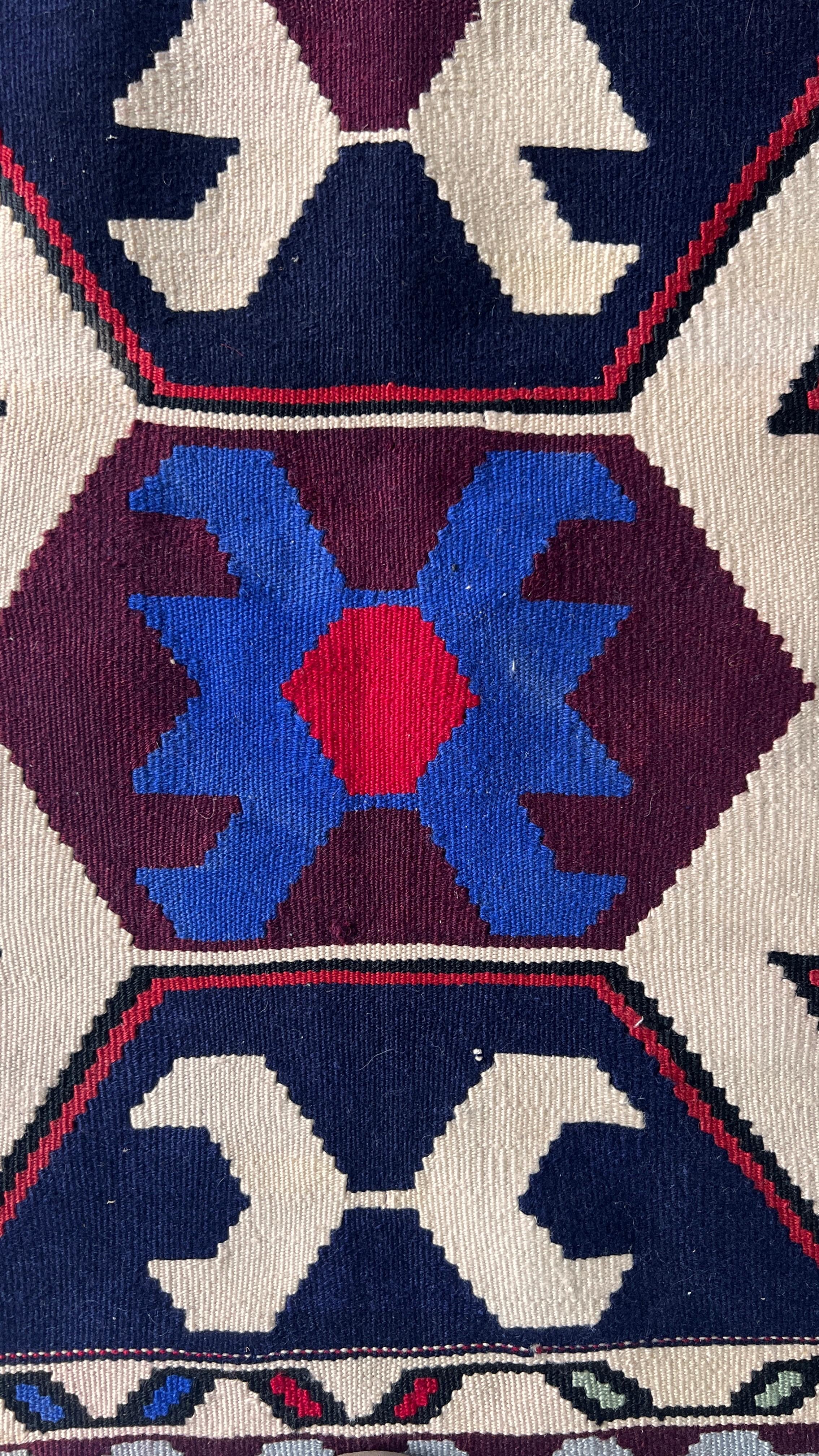Handwoven Turkish Çorum Kilim – 106 × 206 cm – Tribal Wool Runner Kilim
