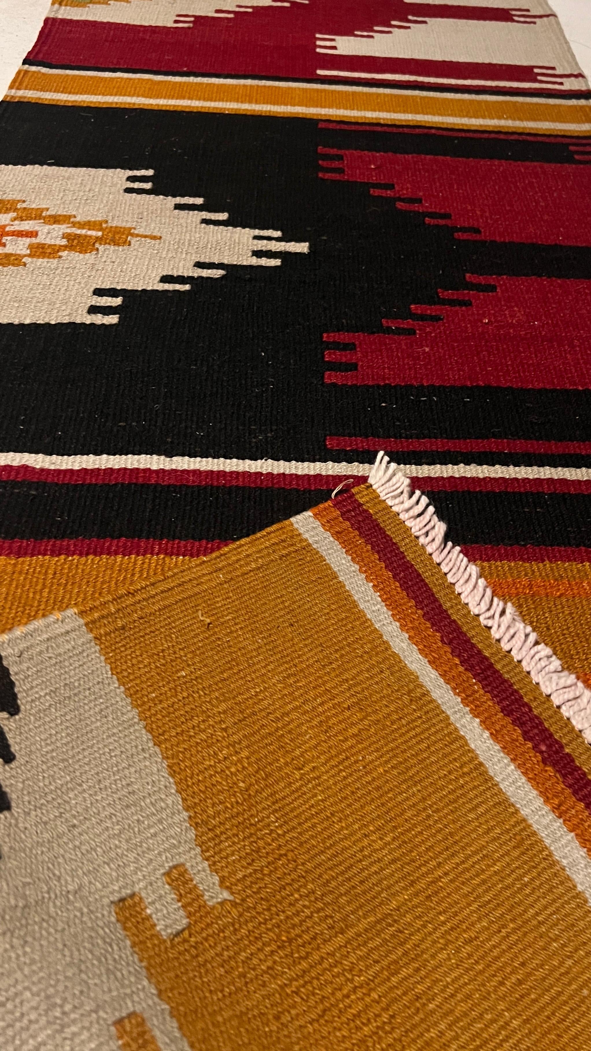 Handmade Kilim Runner – 68x185 cm – Wool Tribal Hallway Rug