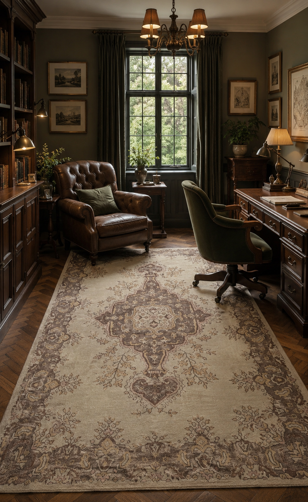 150-Year-Old Uşak Rug – 185 × 307 cm – Handmade Wool & Cotton – Antique Turkish Carpet