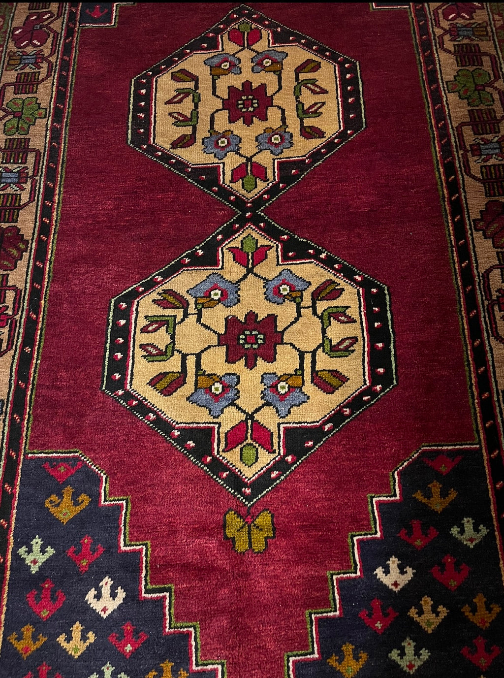 Anatolian Konya Rug – 120×240 cm | Handwoven Wool Tribal Carpet