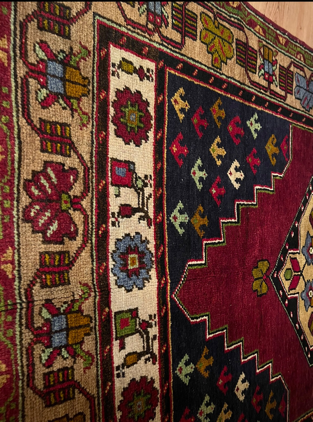 Anatolian Konya Rug – 120×240 cm | Handwoven Wool Tribal Carpet
