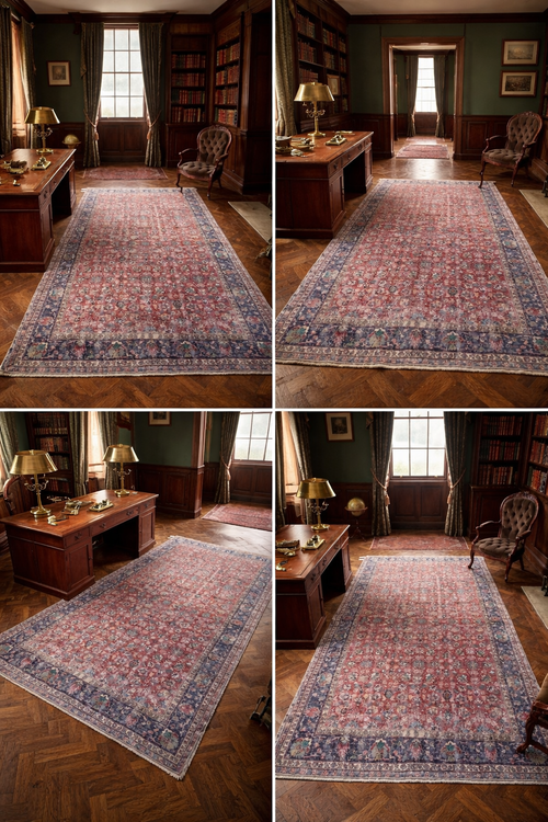 150 Year Old Authentic Isparta Turkish Rug – Handwoven Wool – 187x342 cm