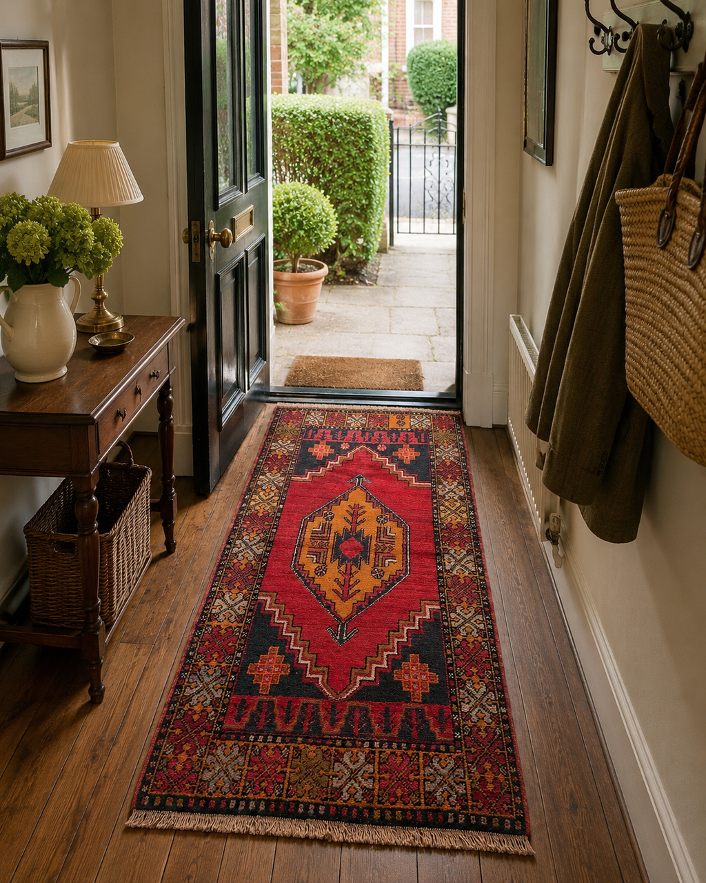 Handmade Turkish Niğde Rug 98x183 cm – Vintage Wool Anatolian Runner
