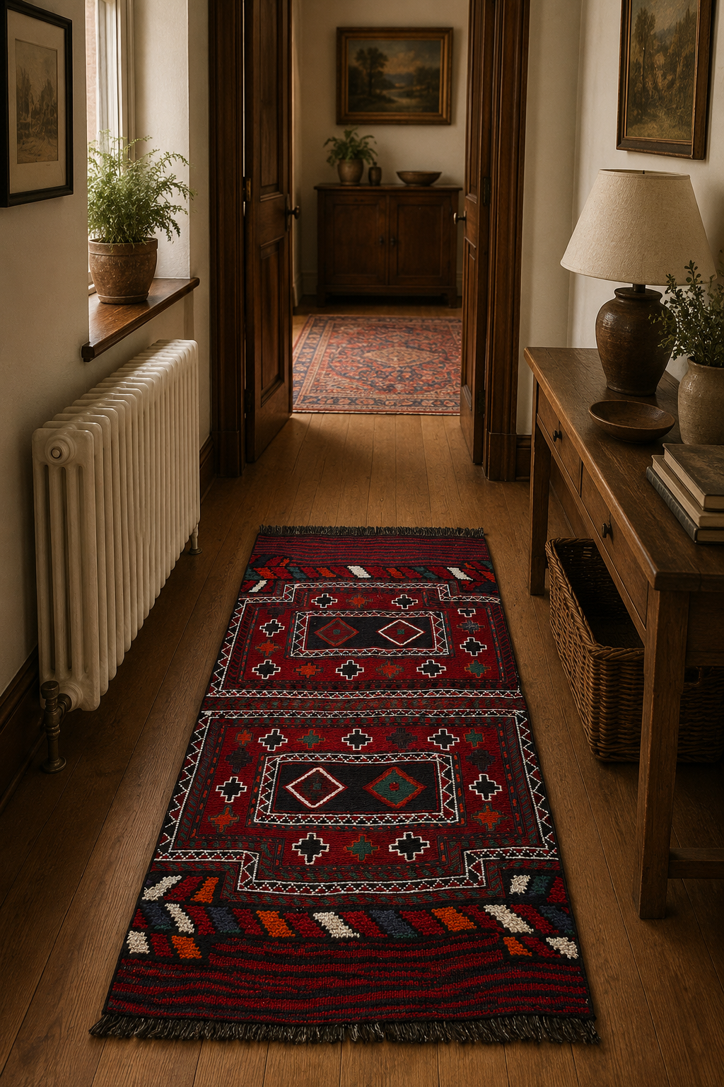 147 × 83 cm | Handmade Bakhtiyari Tribal Kilim